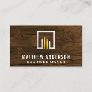 Metallic   Wood   Carpentry  Business Card