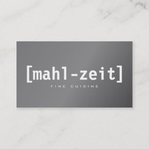 Metallisch wirkende Visitenkarten Business Card