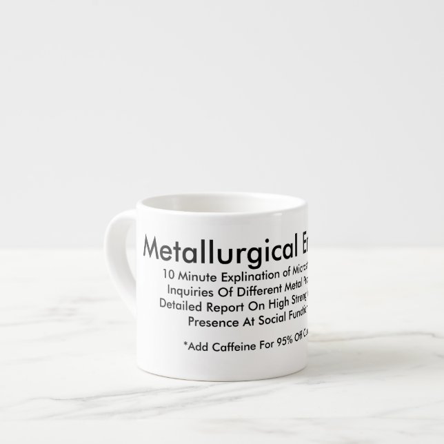 Metallurgical Engineering Mug (Front Left)