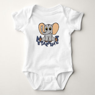 Metalphant Elephant Baby Bodysuit