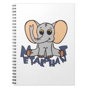 Metalphant Elephant Spiral Notebook - small