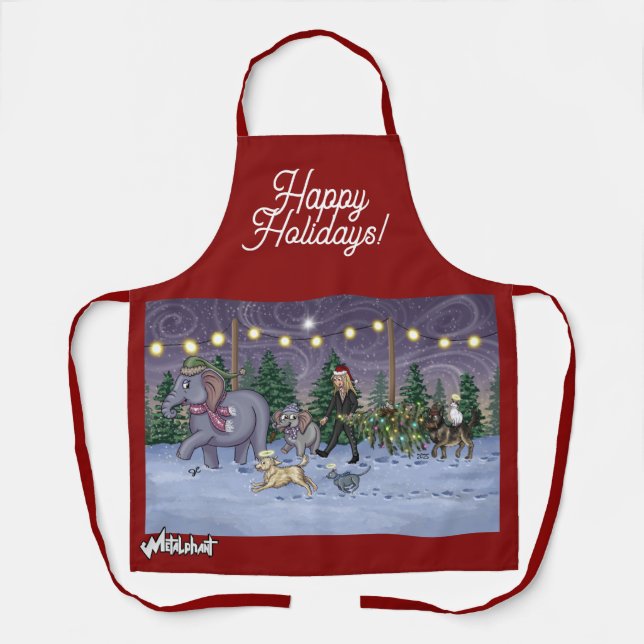 Metalphant Family Tree Apron (Front)