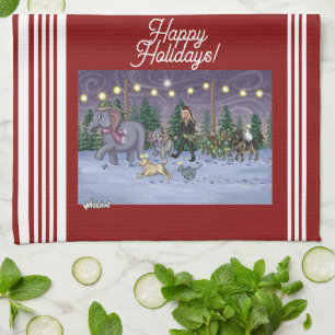 Metalphant Family Tree Kitchen Towel