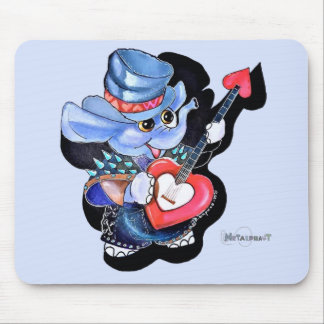 Metalphant Heart Guitar Mouse Pad
