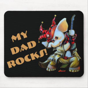 Metalphant Jester My Dad Rocks Mouse Pad