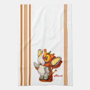 Metalphant Pumpkin Kitchen Towel