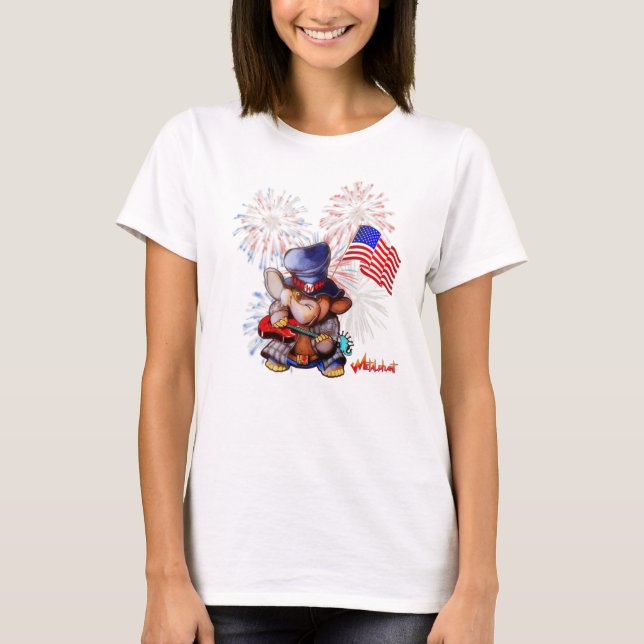 Metalphant USA Flag Women's T-shirt (Front)