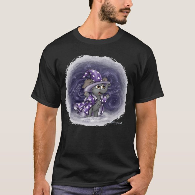 Metalphant Wilbur in Winter Adult (dark colours)  T-Shirt (Front)
