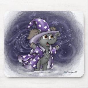 Metalphant Wilbur in Winter Mouse Pad