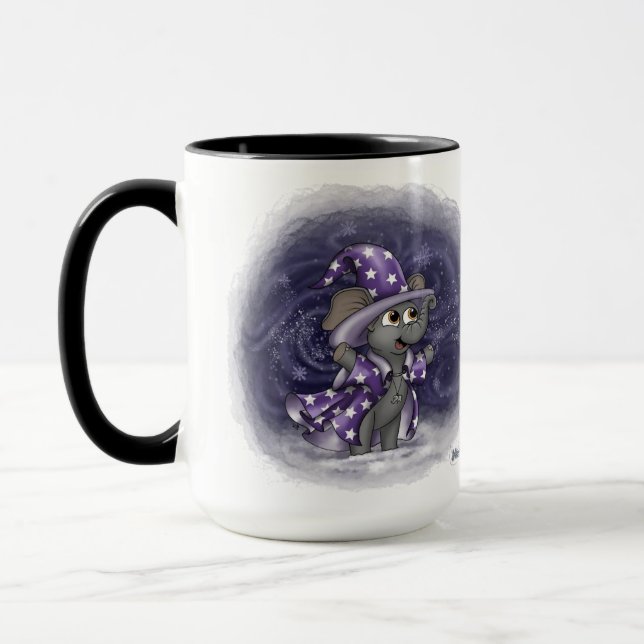 Metalphant Wilbur in Winter Mug (Left)