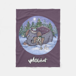 Metalphant Wilbur & Mom Fleece Blanket