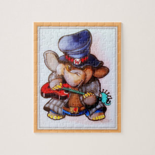 Metalphant with Guitar Puzzle - single image