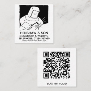 Metalwork & Welding Promotional Square Business Card