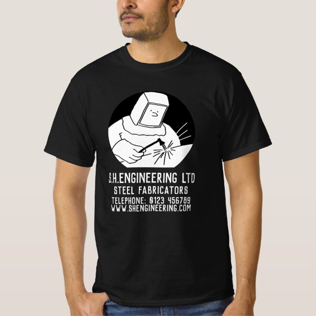 Metalworker in Steel Fabrication or Fabricator T-Shirt (Front)