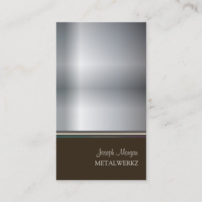 Metalworks, business cards (Front)