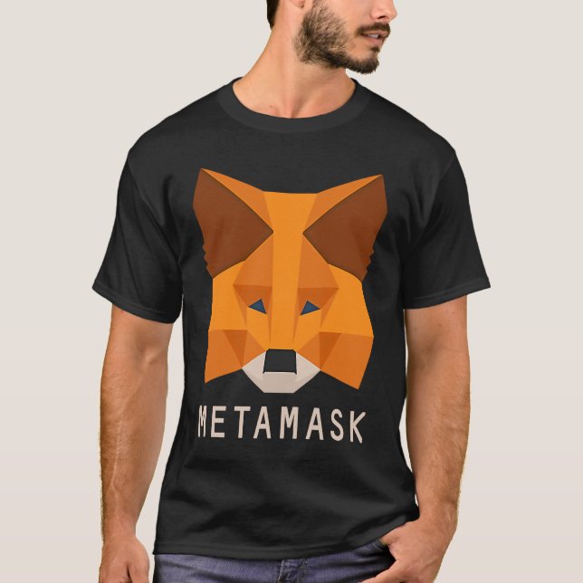 MetaMask Fox  Secure Crypto Wallet Altcoin Token E T-Shirt (Front)