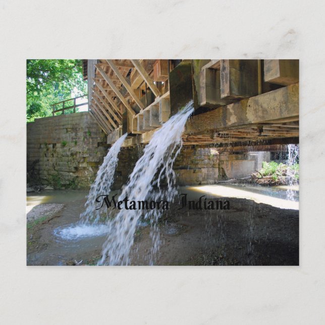 Metamora Indiana Postcard (Front)