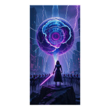 Metamorfosis Sci-Fi Poster – Futuristic Warrior