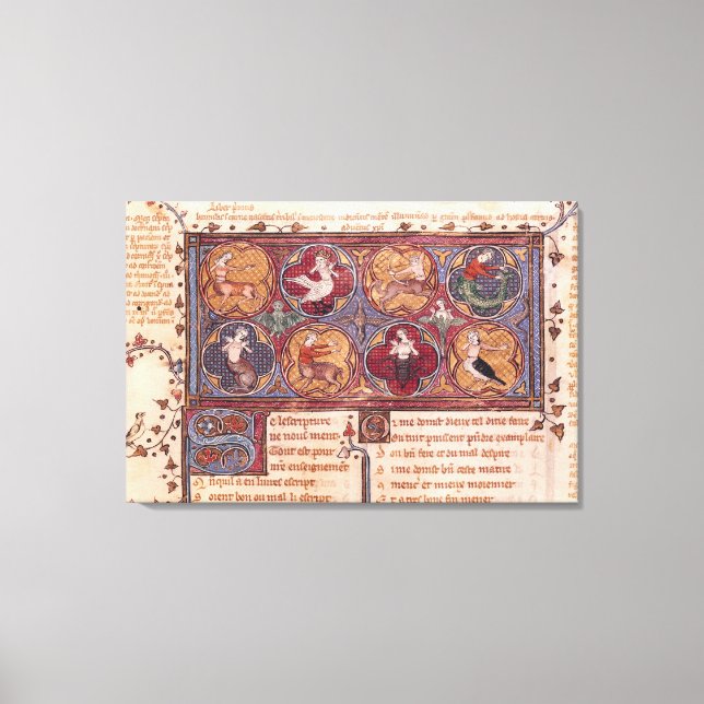 Metamorphoses, from Ovid Moralise Canvas Print (Front)