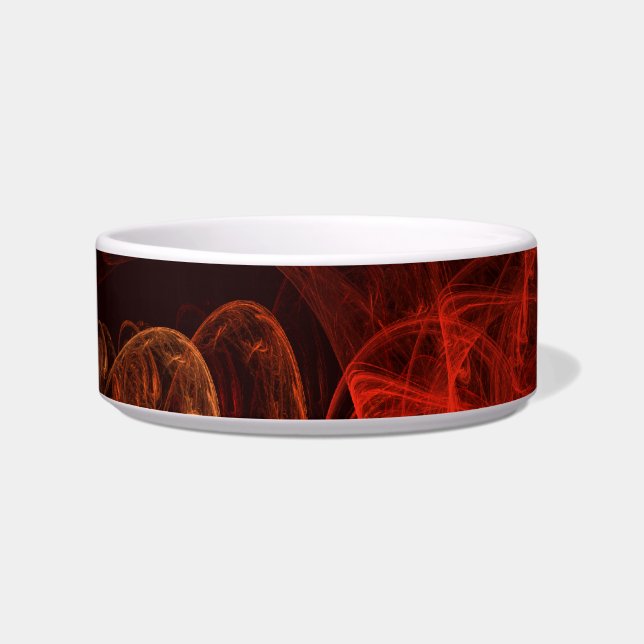 Metamorphosis Abstract Art Cat Bowl (Front)