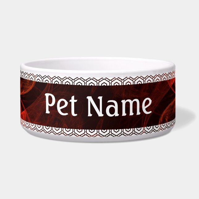 Metamorphosis Abstract Art Dog Bowl (Front)