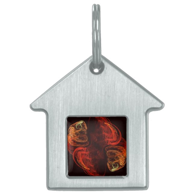 Metamorphosis Abstract Art House Pet Tag (Front)