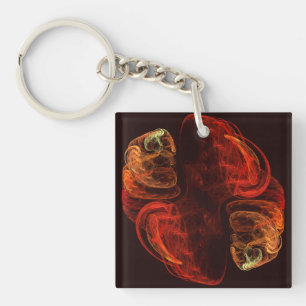 Metamorphosis Abstract Art Key Ring