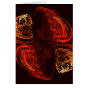 Metamorphosis Abstract Art Note Card