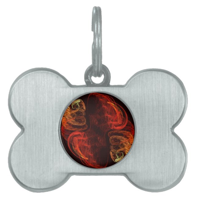 Metamorphosis Abstract Art Pet Name Tag (Front)