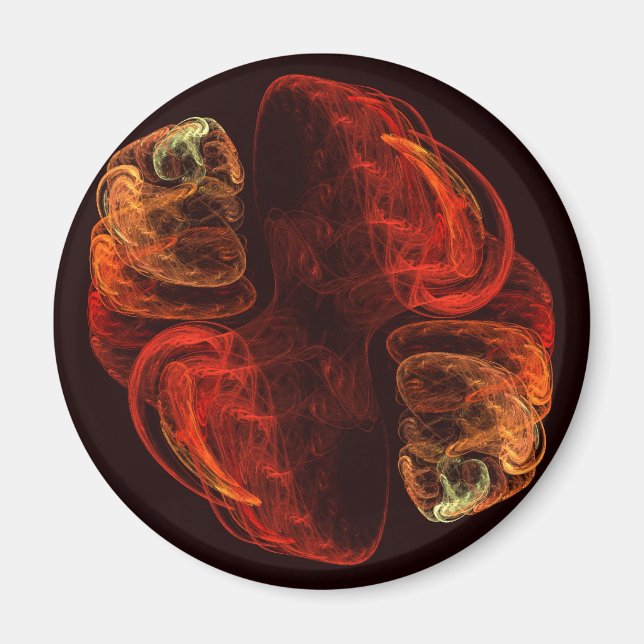 Metamorphosis Abstract Art Round Magnet (Front)
