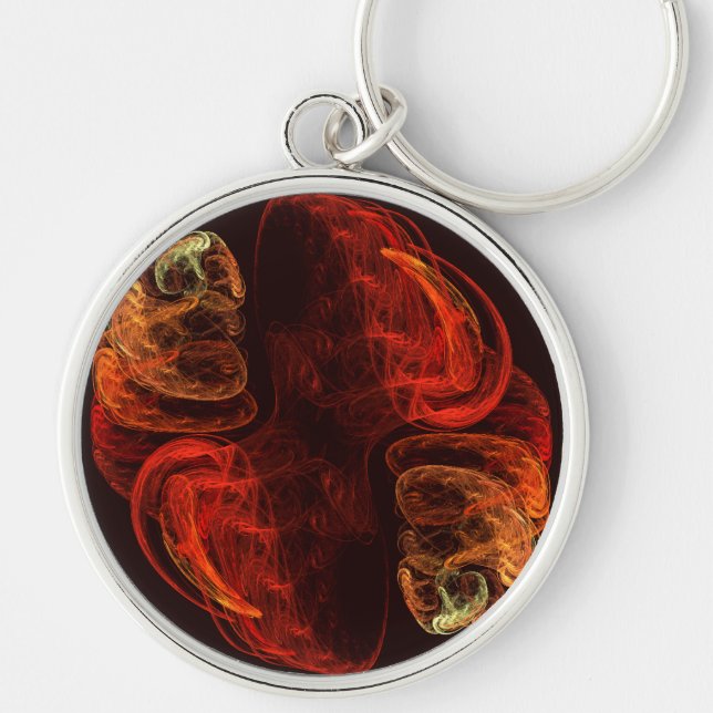 Metamorphosis Abstract Art Small Key Ring (Front)