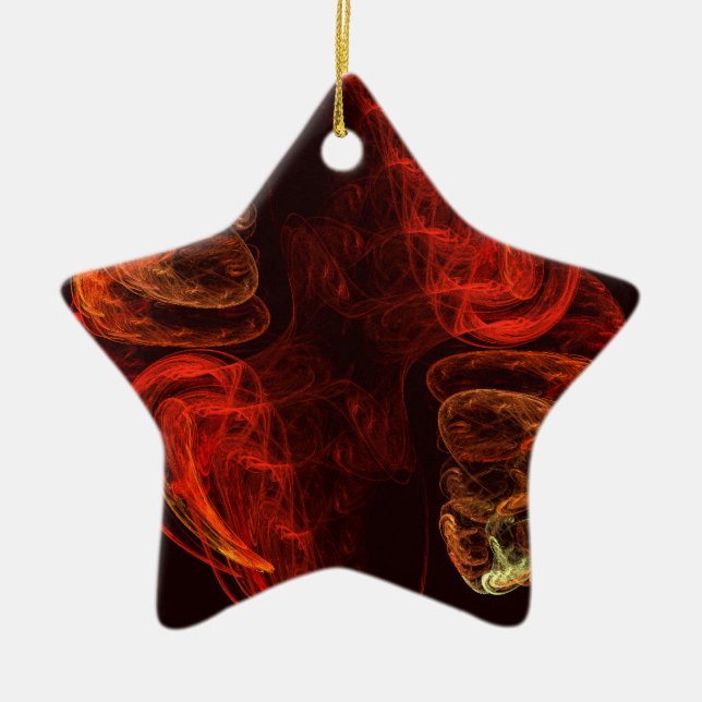 Metamorphosis Abstract Art Star Ornament (Front)