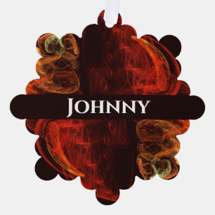 Metamorphosis Abstract Art Tree Decoration Card