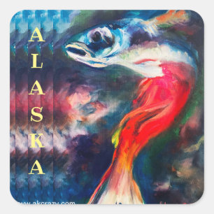 Metamorphosis _ALASKA Square Sticker