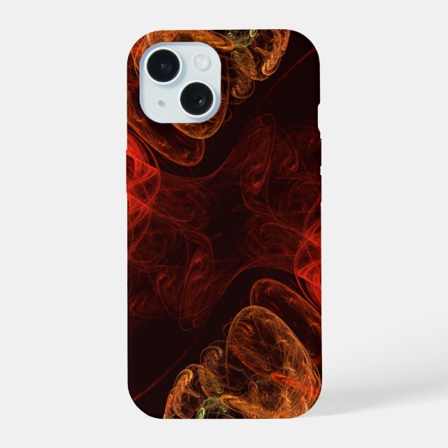 Metamorphosis Energy Modern Abstract Fractal Art iPhone 15 Case (Back)