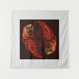 Metamorphosis Energy Modern Abstract Fractal Art Tapestry