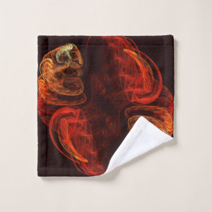 Metamorphosis Energy Modern Abstract Fractal Art Wash Cloth
