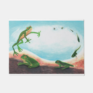 Metamorphosis - Life cycle of a frog   Doormat