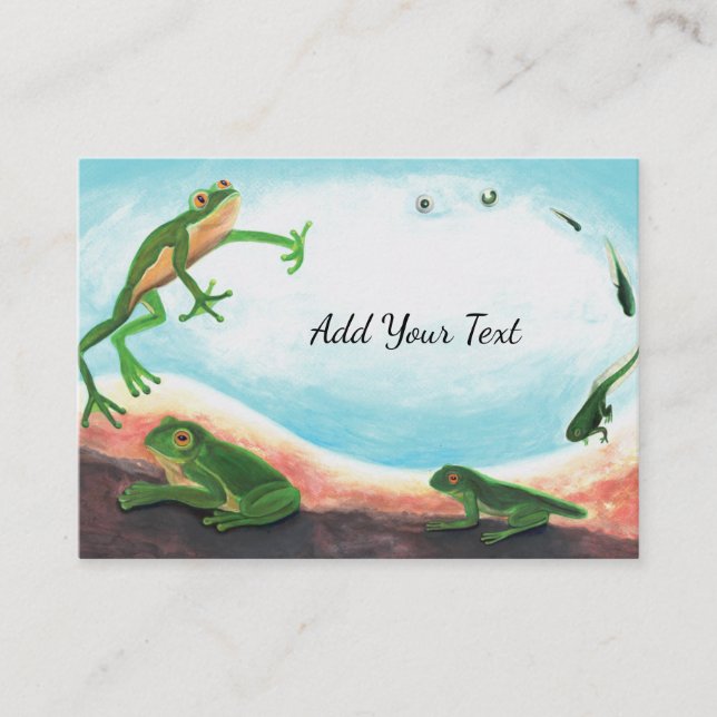 Metamorphosis - Life cycle of a frog   Enclosure Card (Front)