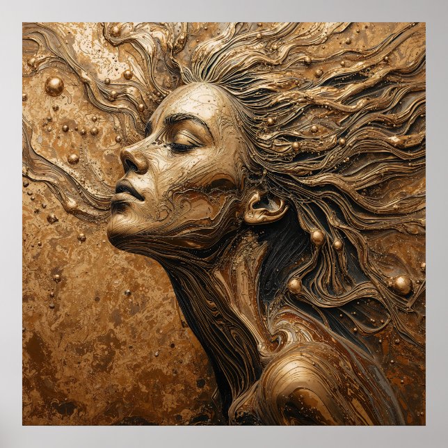 “Metamorphosis of Light” – A Surreal Portrait Poster (Front)