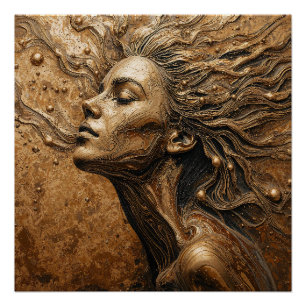 “Metamorphosis of Light” – A Surreal Portrait Poster