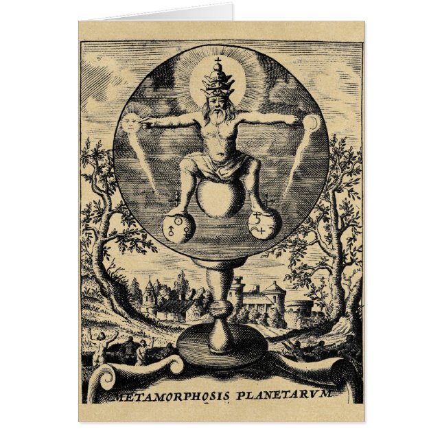 Metamorphosis of Metals in Alchemy Card (Front)