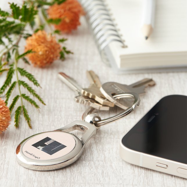 metaphor_14_intersections_2 metal key ring (Side)