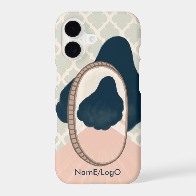 metaphor_15_a girl in the mirror iPhone case (Back)
