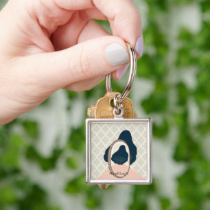 metaphor_15_a girl in the mirror key ring
