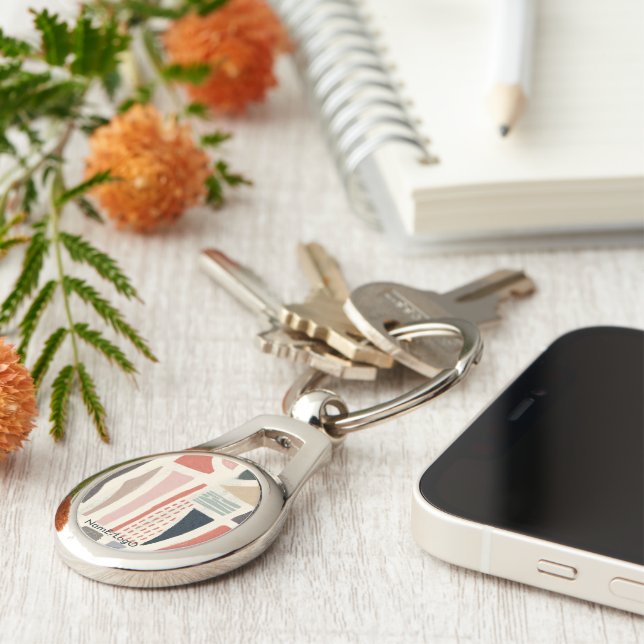 metaphor_16_a colour of delight metal key ring (Side)