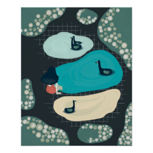 metaphor_17_a girl in the tarn glossy poster