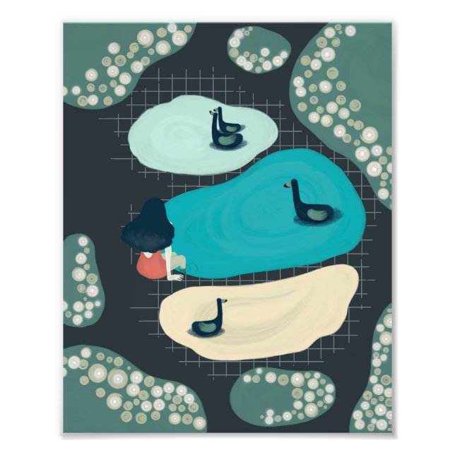 metaphor_17_a girl in the tarn photo print (Front)