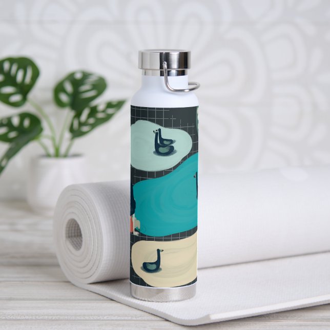 metaphor_17_a girl in the tarn water bottle (Yoga)