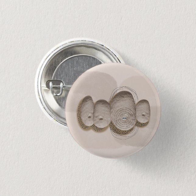 metaphor_1_inner peace 3 cm round badge (Front & Back)
